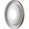 Ekena Millwork Traditional PVC Medallion (Canopies up to 5 1/2"), 10"OD x 3 1/2"ID x 1 1/8"P, Metallic Rust CMP10TRDRU - alternate 4